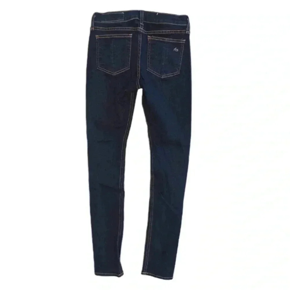 Rag & Bone Low Rise Heritage Colour Skinny Dark Wash Jeans Size 24 - Picture 4 of 11